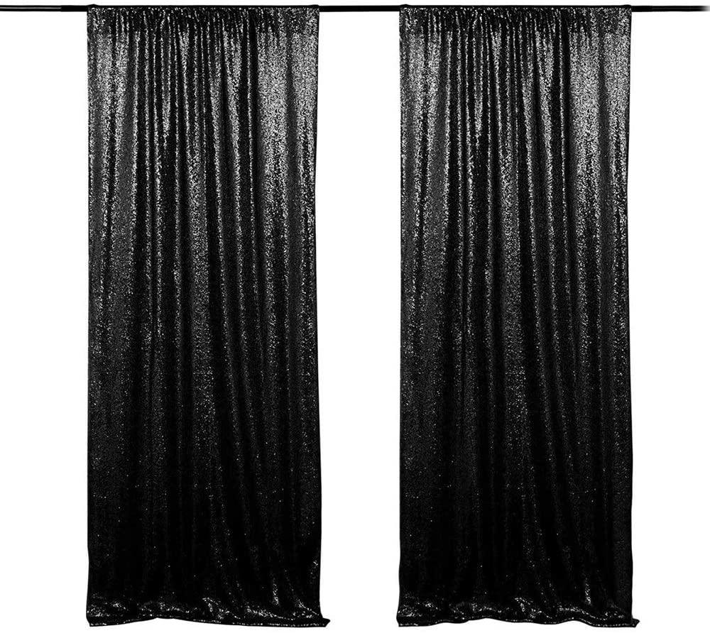 JYFLZQ Sequin Backdrop Curtain - Yunfan Home